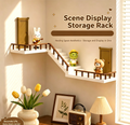 Staircase-style corner shelf, a trending new product perfect for showcasing blind-box figures.
